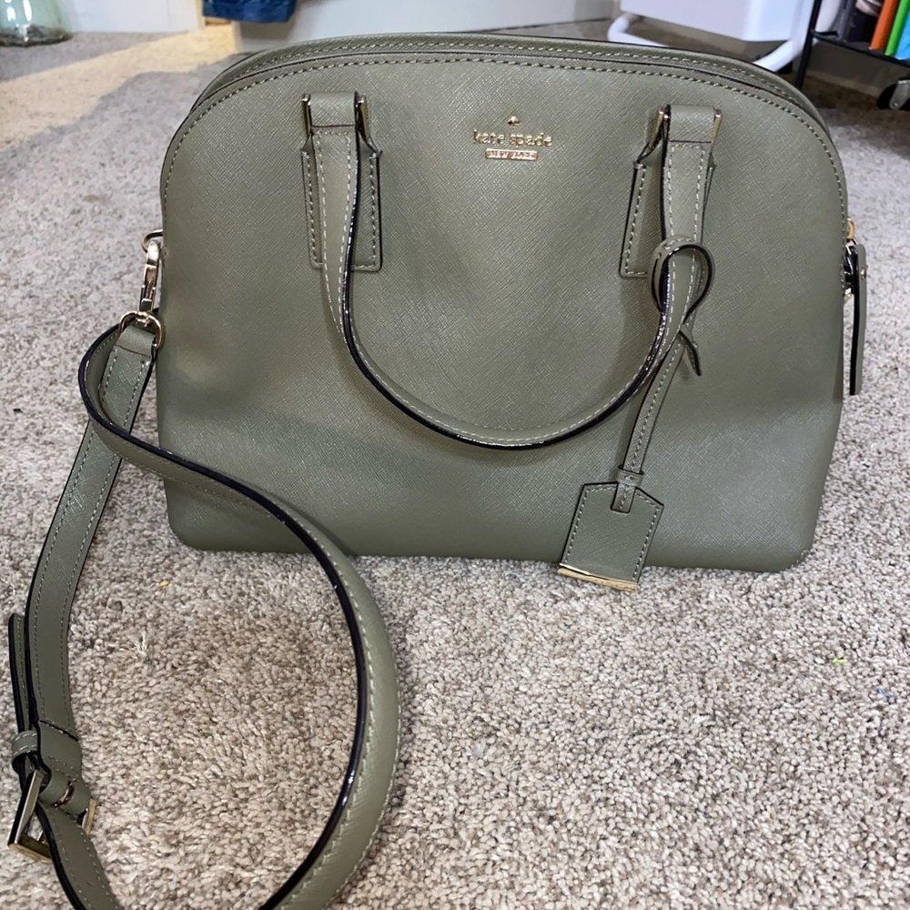 GREEN KATE SPADE SATCHEL HANDBAG